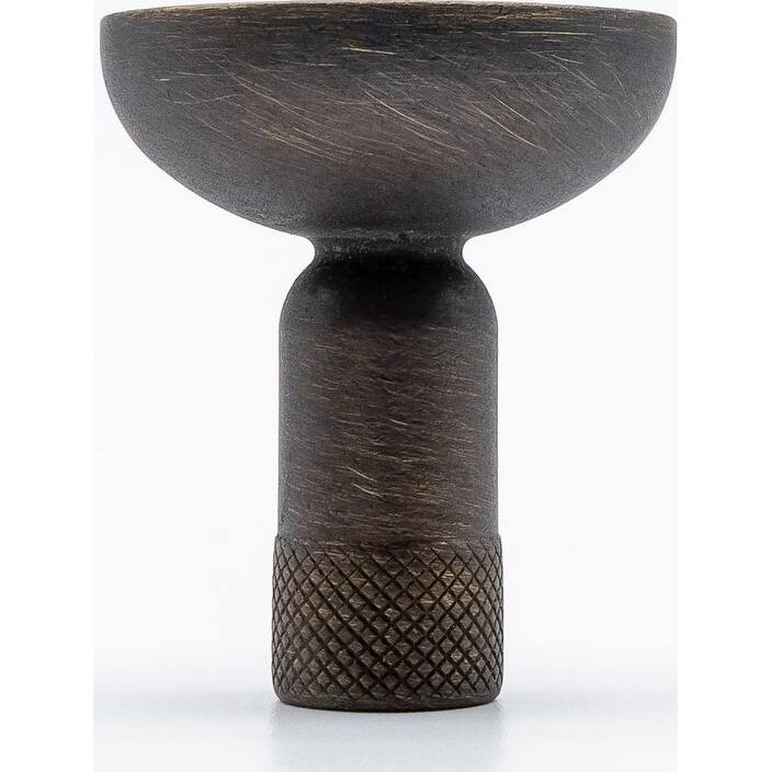 Hapny Home K32 Knurled 1-3/16" Modern Industrial Luxury Solid Metal - Antique English