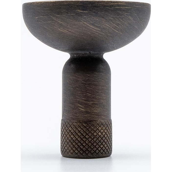 Hapny Home K32 Knurled 1-3/16" Modern Industrial Luxury Solid Metal