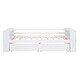 preview thumbnail 26 of 26, Daybed with Storage Shelves and 2 Drawers, Wood Sofa Bed Frame Storage Platform Bed for Kids Adults, No Box Spring Needed