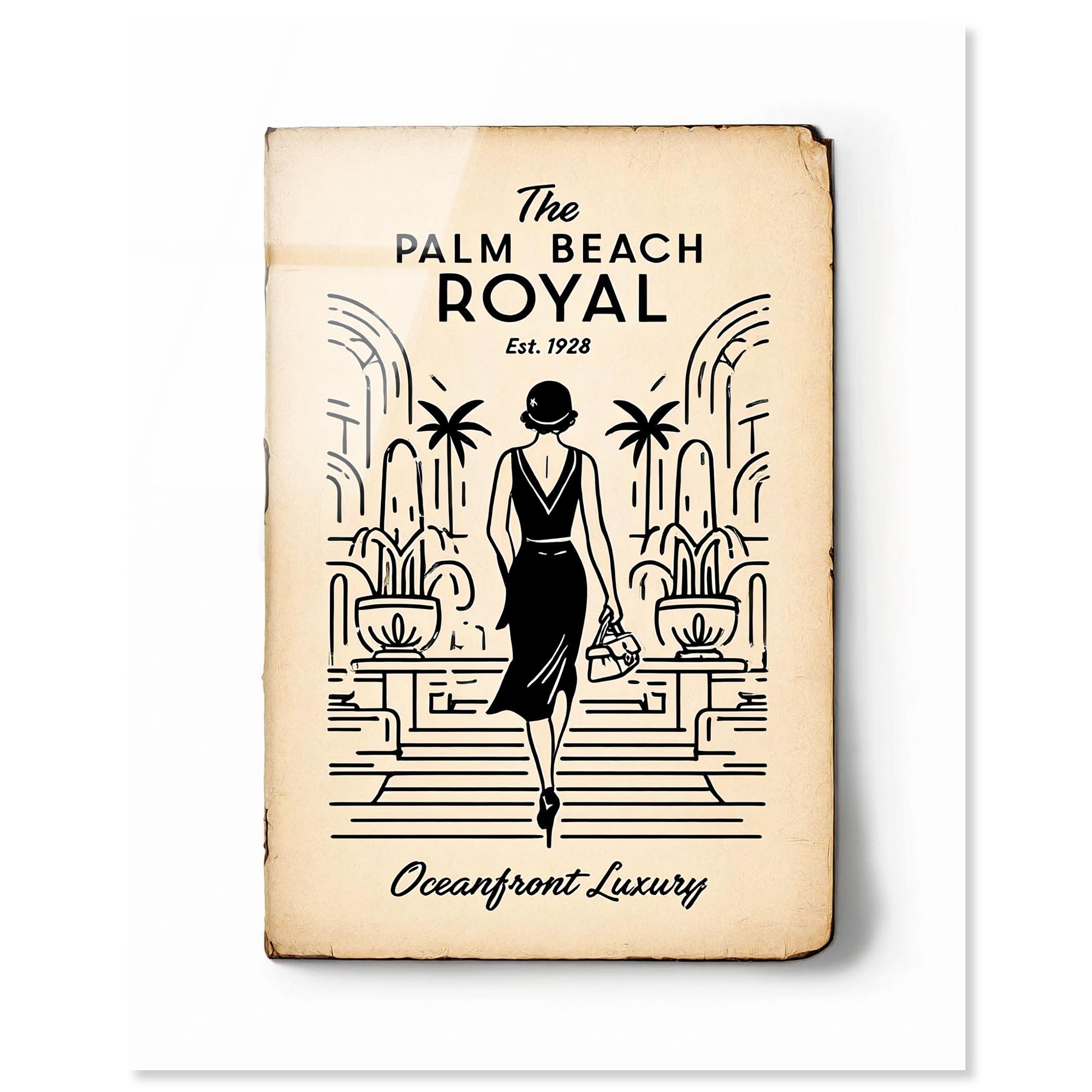Palm Beach Royal Fun Quotes Art Acrylic Print by Art Remedy
