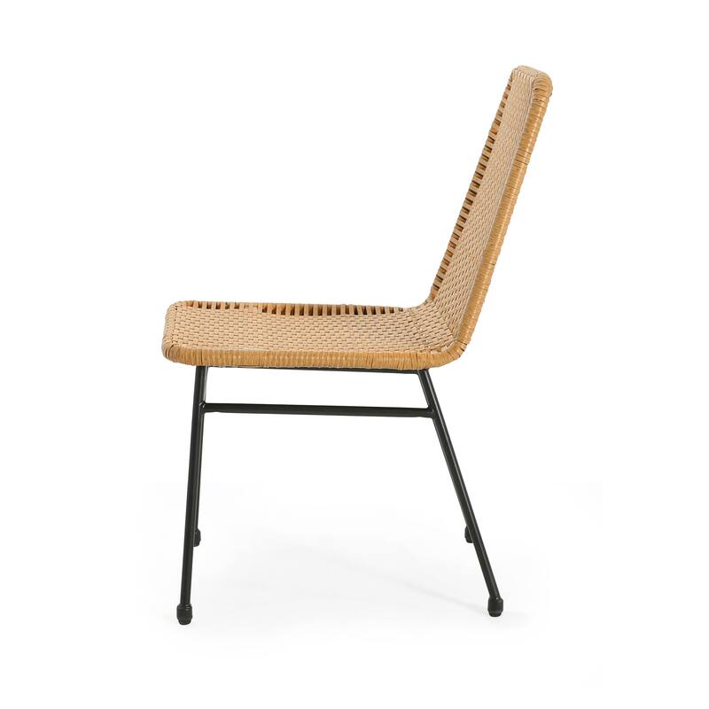 Madison Outdoor Rattan Dining Chair (Set of 2) by Christopher Knight Home