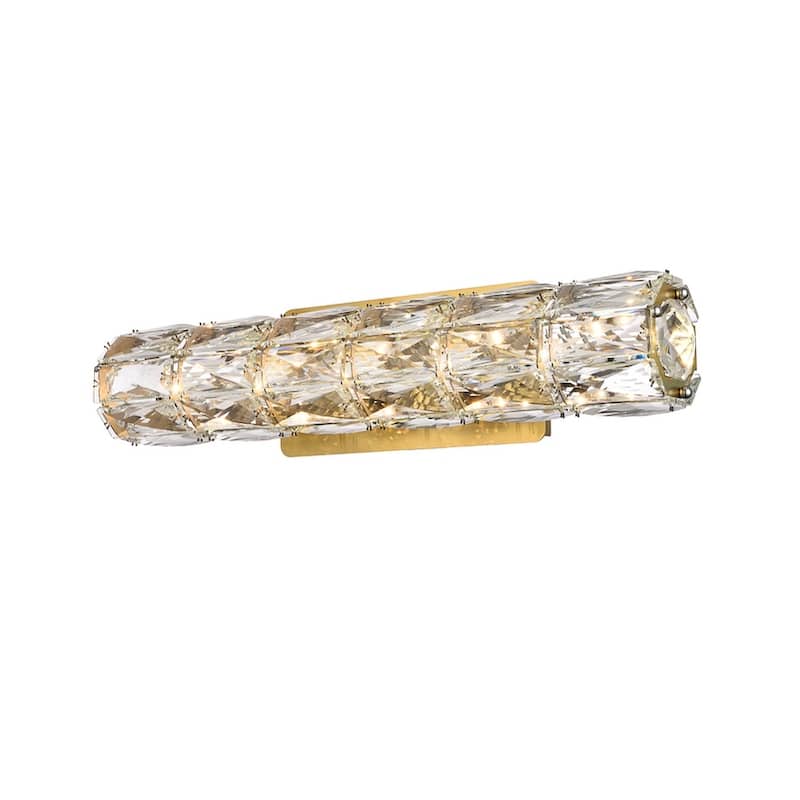 Indigo Home 18 inch LED linear wall sconce in gold