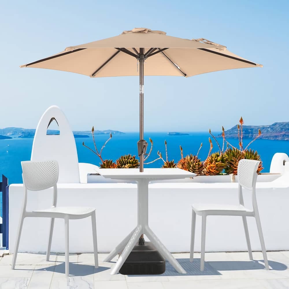 7.5 Feet Patio Market Umbrella with Base