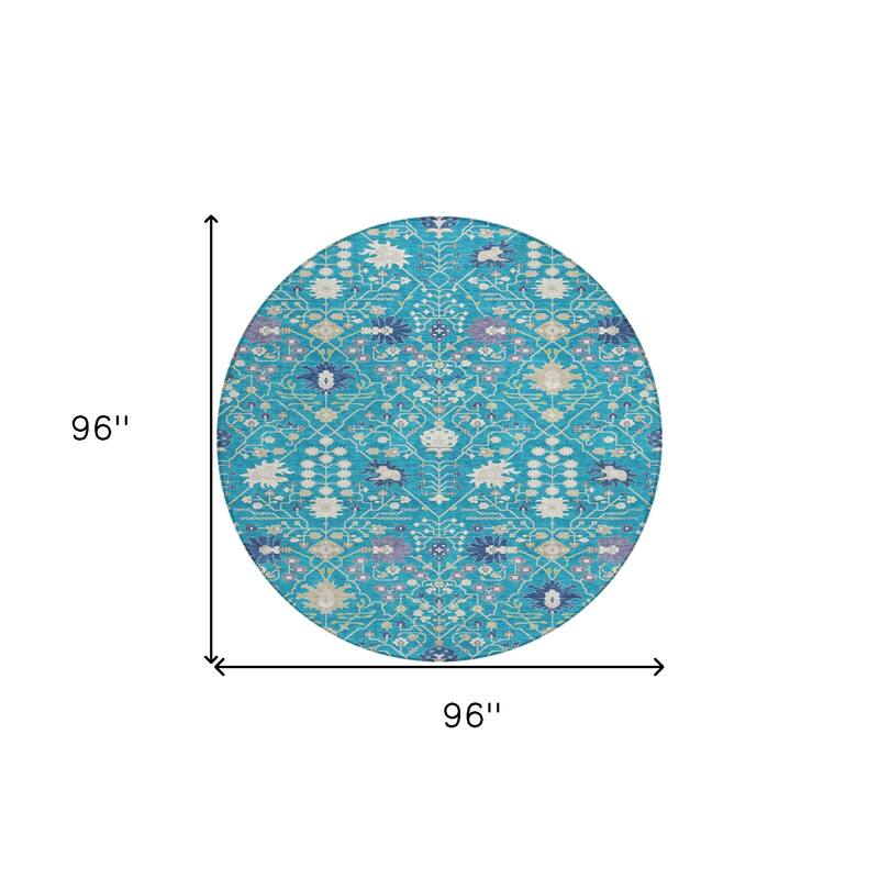 HomeRoots Oriental Traditional Rectangle Outdoor Rug
