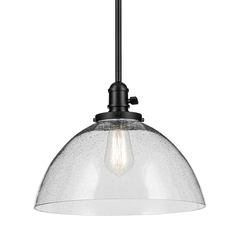 Kichler Lighting Avery 1-Light Pendant Light with Seeded Glass
