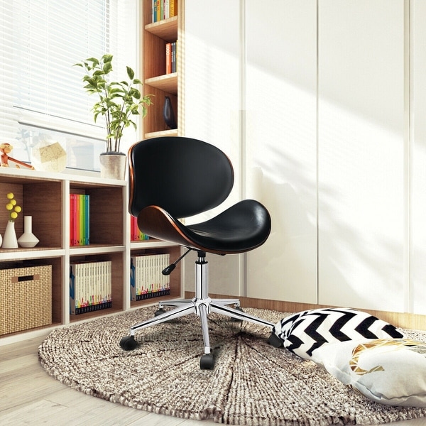 Bentwood swivel sales office chair