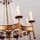 preview thumbnail 10 of 9, Vintage Chandelier Light Fixture Farmhouse Crystal Ceiling Light - Rustic