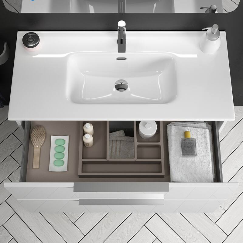 WS Bath Collections Dalia C100 Dalia 40" Wall Mounted Single Basin