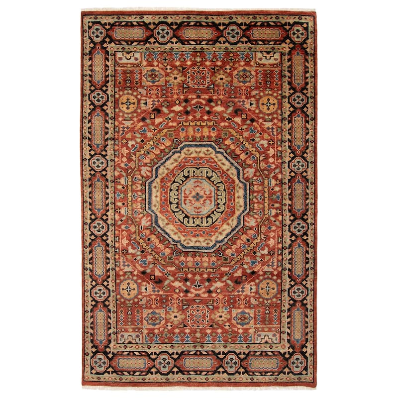 ECARPETGALLERY Hand-knotted Jules Serapi Red Wool Rug - 5'8 x 9'0 - Red - 5'8 x 9'0