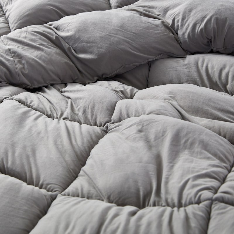 Summertime - Coma Inducer® Oversized Comforter - King - Morning Gray