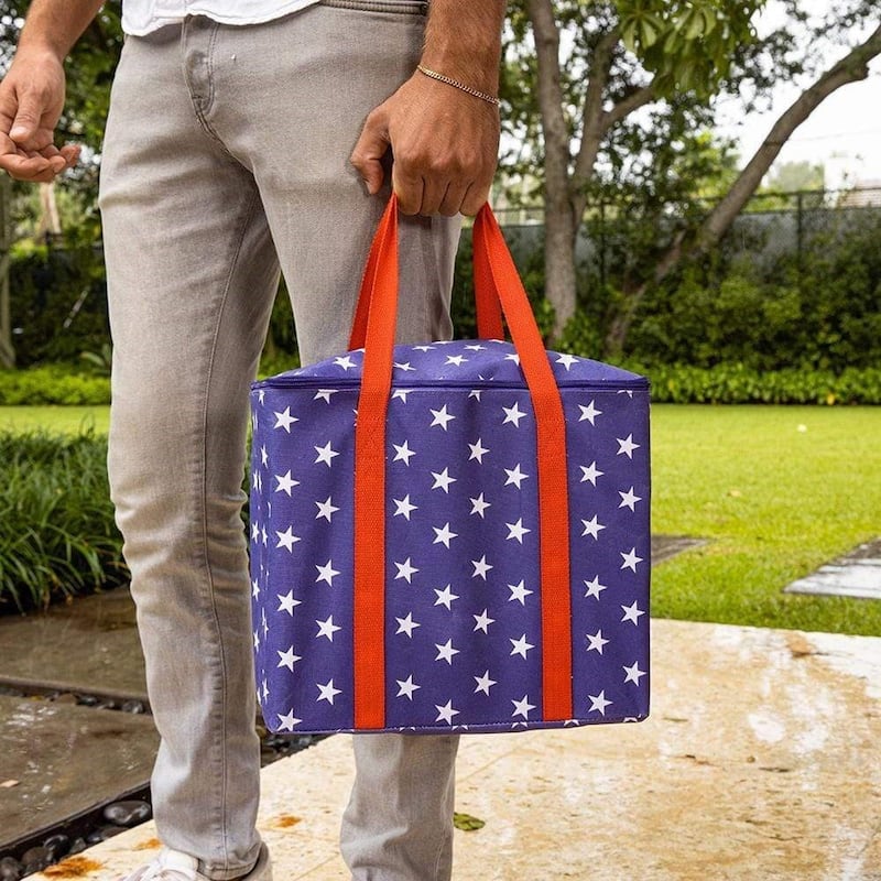 YardCandy Stars & Stripes Wooden Stacking Game