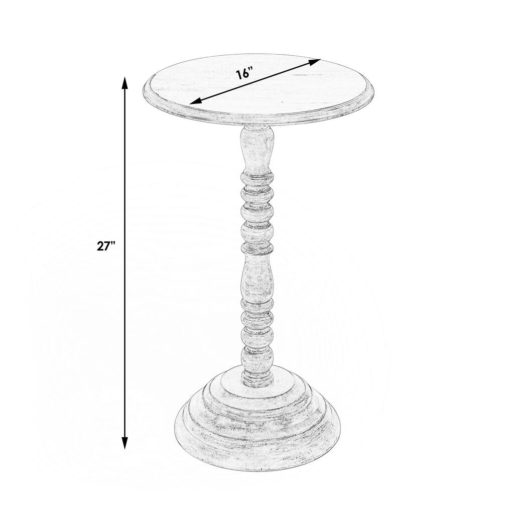 Handmade Butler Artifacts Pedestal End Table (India)