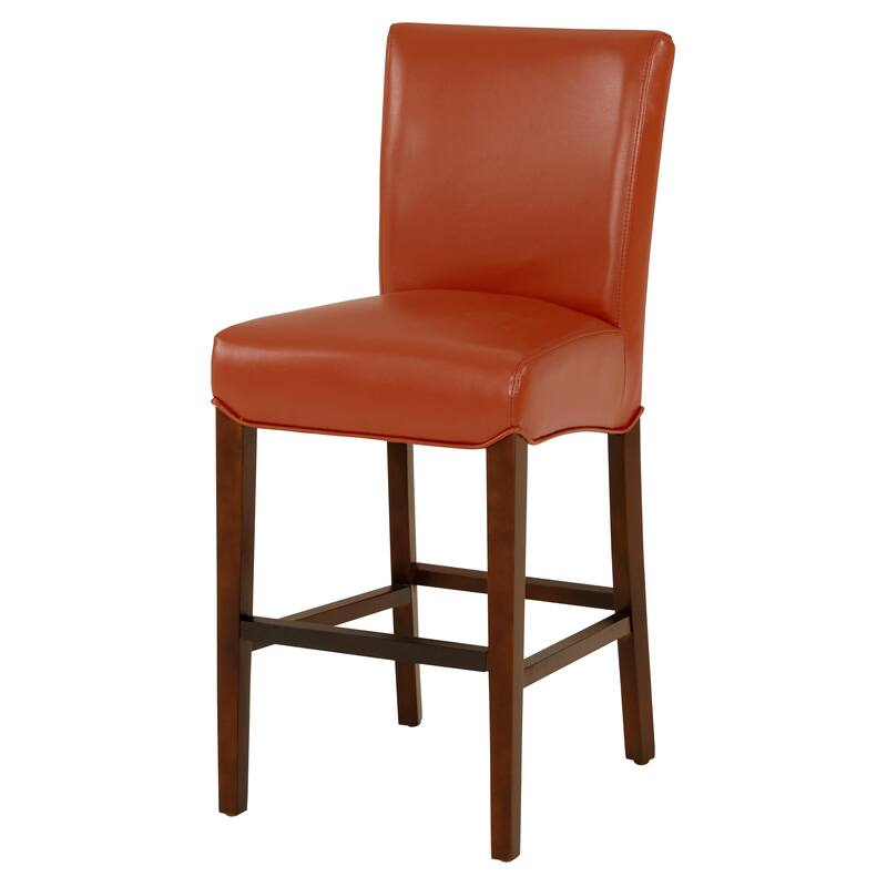 NPD Furniture Milton Bonded Leather Counter Stool - Pumpkin