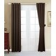 preview thumbnail 36 of 99, 4 Piece Grommet Darkening Blackout Window Panel Curtain Set 63 Inches - Chocolate