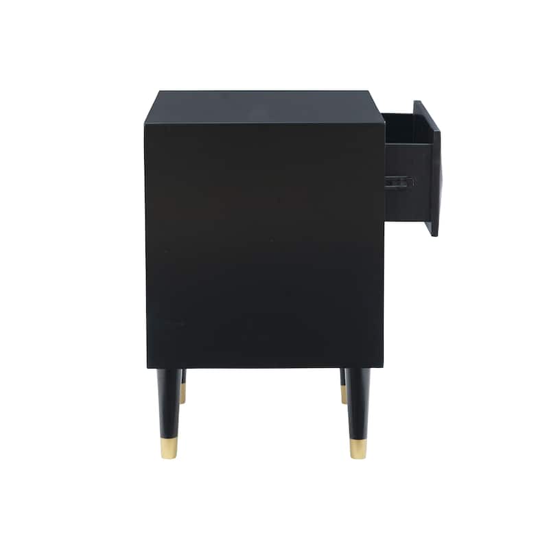 Carson Carrington Geo Wood Nightstand