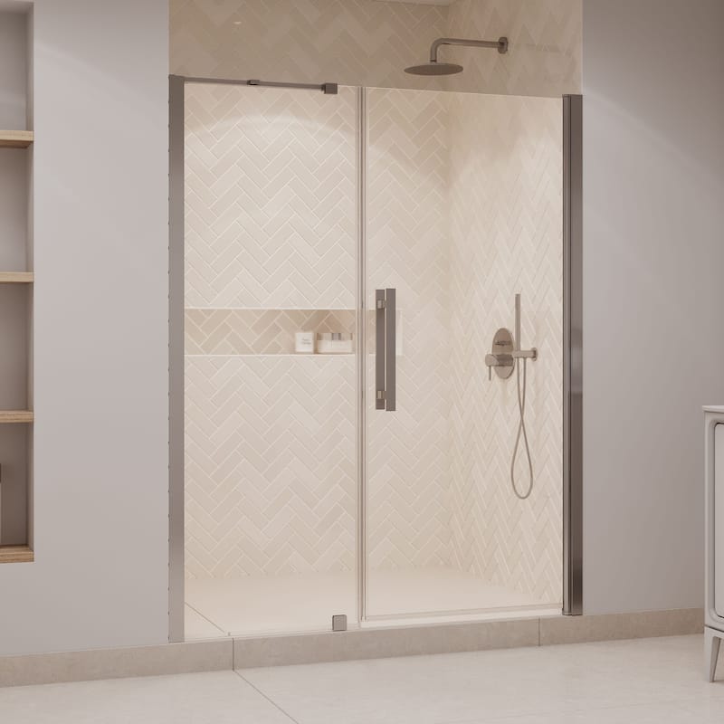 Ove Decors 15SGP-PASA59 Pasadena 72" High x 59-1/16" Wide Pivot - Satin Nickel