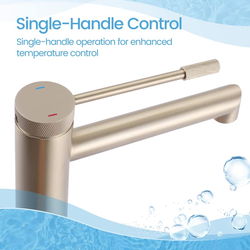 Rbrohant Bathroom Single Handle Single hole Faucet