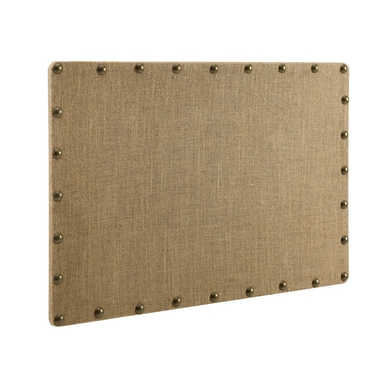 Burlap Corkboard with Nail-head Accents
