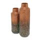 The Novogratz Copper Metal Embossed Chevron Vase (Set of 2) - 20