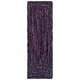 preview thumbnail 39 of 147, SAFAVIEH Georgine Handmade Braided Bohemian Cotton Rug 2'3" x 8' Runner - Purple/Blue