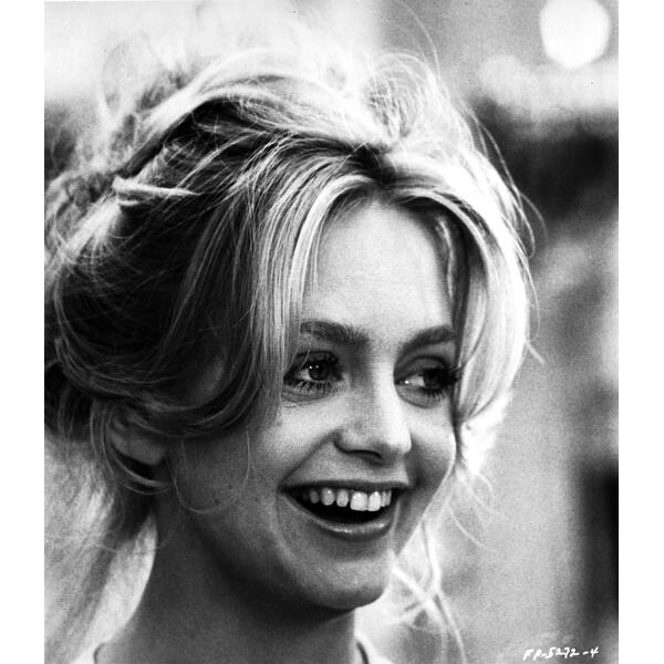 Shop Goldie Hawn Smiling Close Up Portrait Black And White Photo Print Overstock 25382906
