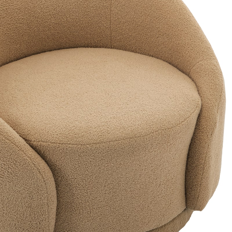 35" Wide Upholstered Swivel Accent Barrel Chairs (Set of 2)