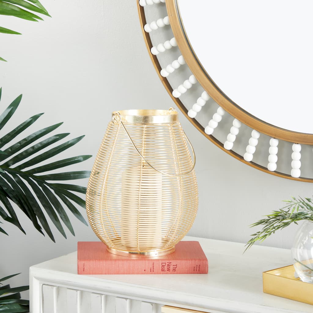 Gold Iron Glam Lantern