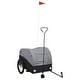 preview thumbnail 55 of 59, vidaXL Bike Trailer Kids Bicycle Cargo Wagon Buggy Carriage Cycle Trailer Iron