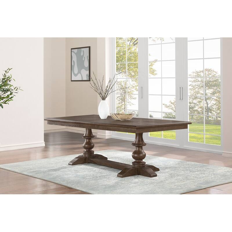 Best Quality Furniture 7pc Small Wood Dining Set - Big Table