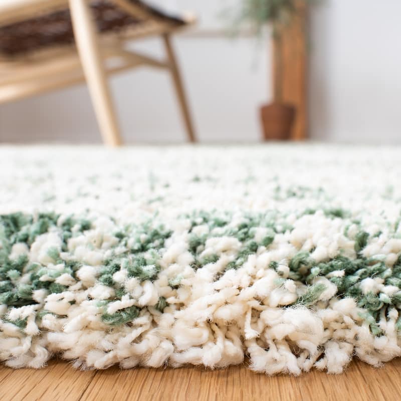 SAFAVIEH Hudson Shag Lulzime Modern Abstract 2-inch Thick Rug