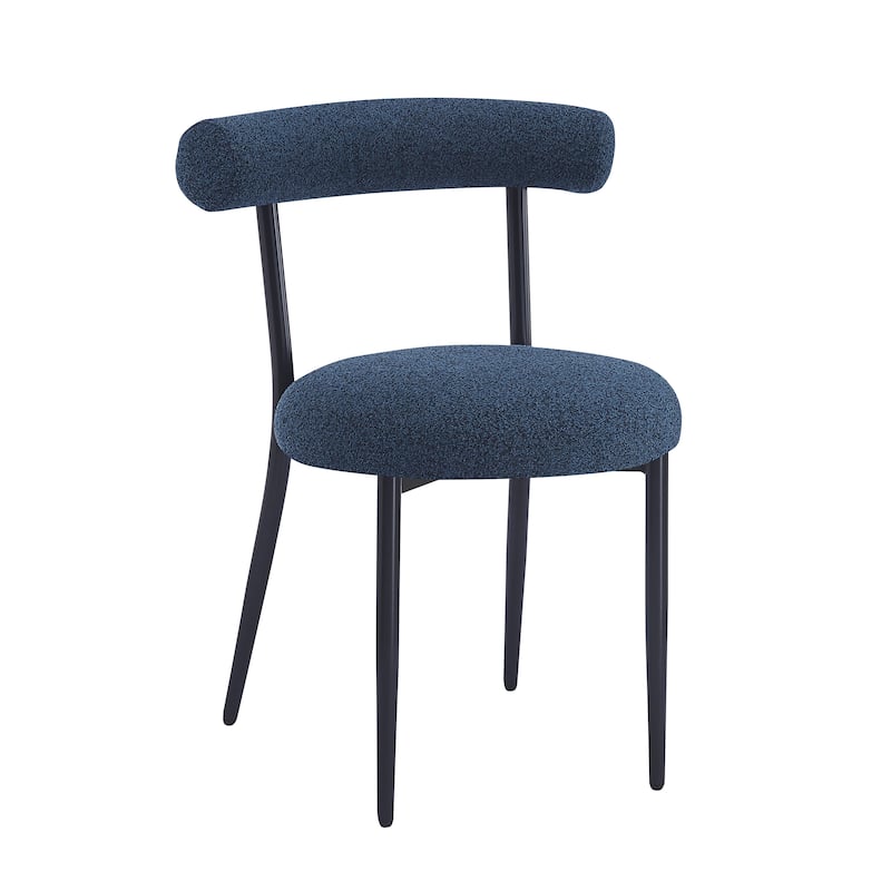 Bia Modern Iron Upholstered Dining Chairs by Christopher Knight Home