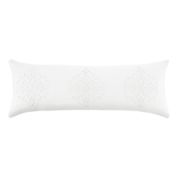 White Boho Bohemian Body Pillow Case Pillow Not Included Solid