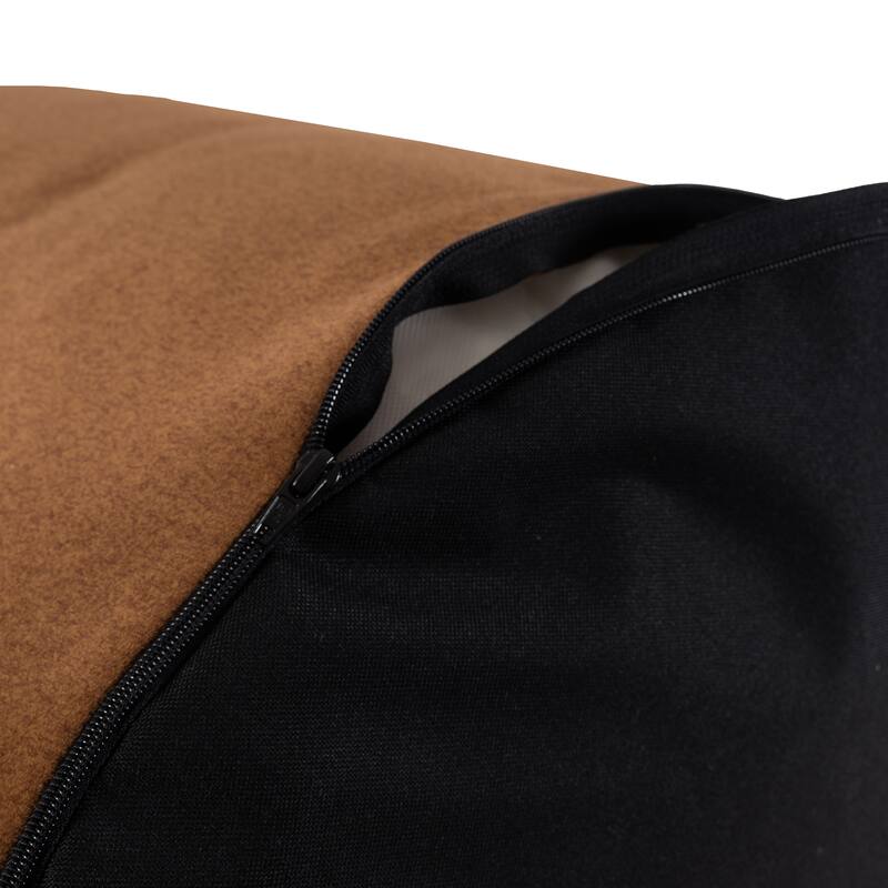 Qiviut Brown Foot Pouf