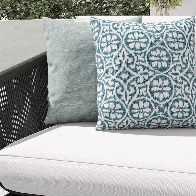 Corvus Ida 2-piece Outdoor Wicker Sofa with Coffee Table