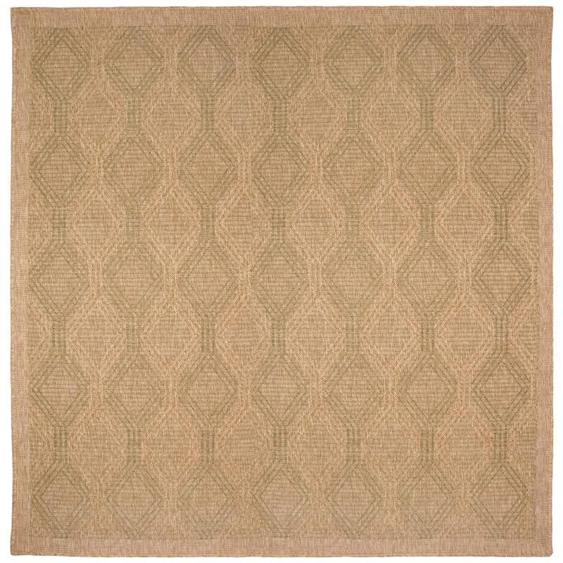 Liora Manne Sahara Links Indoor/Outdoor Rug - 7'10" Square - Green