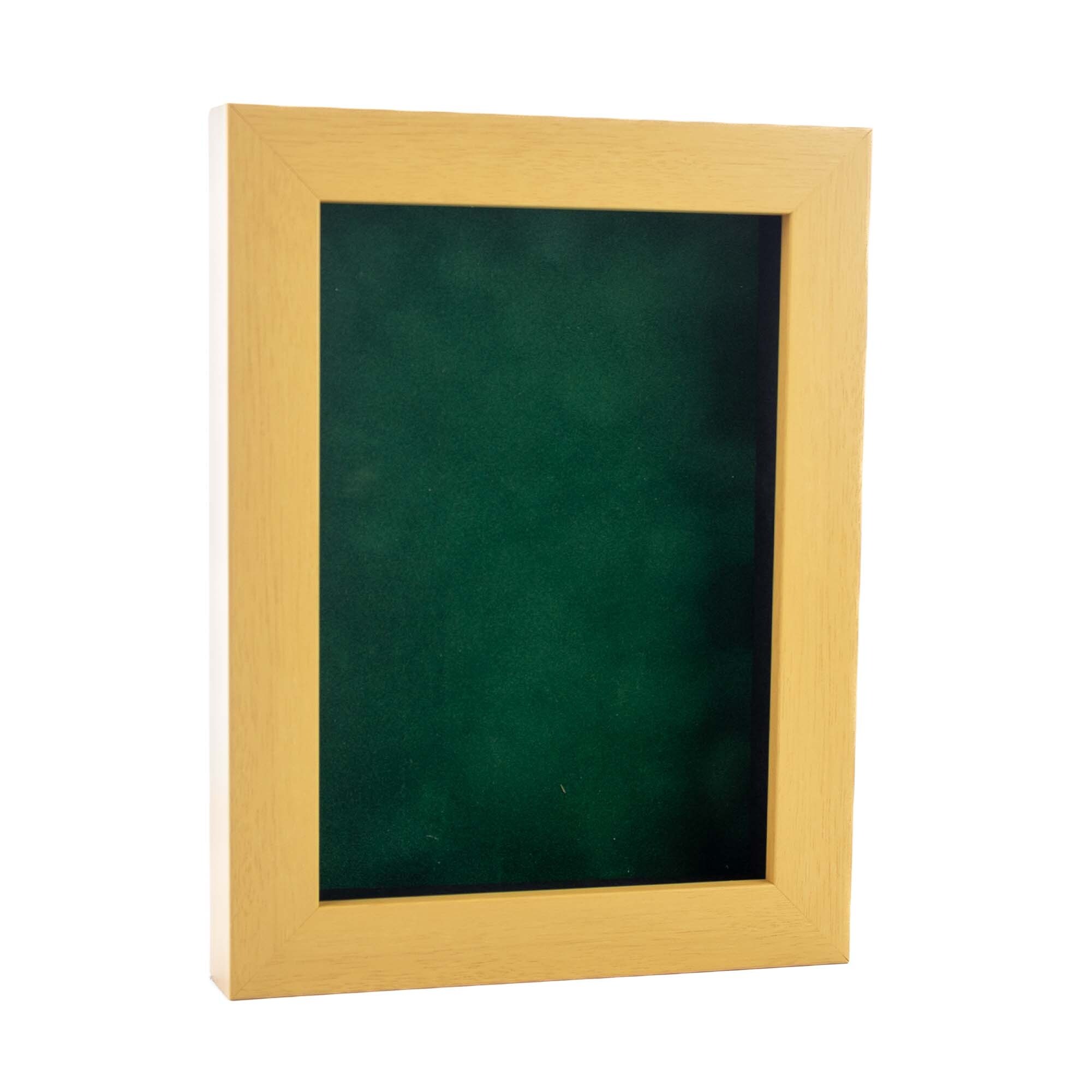 16x24 Natural Shadowbox Frame - Interior Size 16x24 by 1 inch Deep - Natural Frame Is Made to Display Items Up to 1 inch Deep - Brown