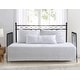 preview thumbnail 1 of 17, Stone Cottage Willow Way Ticking Stripe Cotton Daybed Cover Set Grey