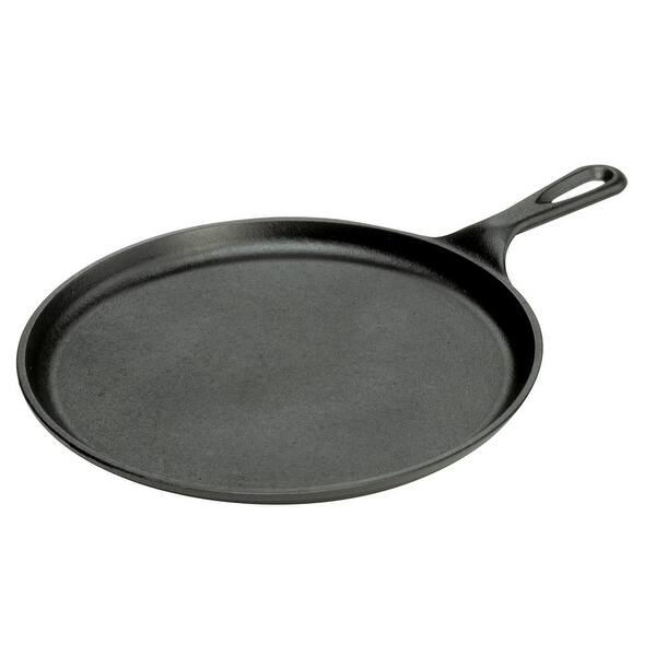 Shop Lodge L9og3 Pre Seasoned Round Cast Iron Griddle 10 5 10 5 Dia Overstock 24925806