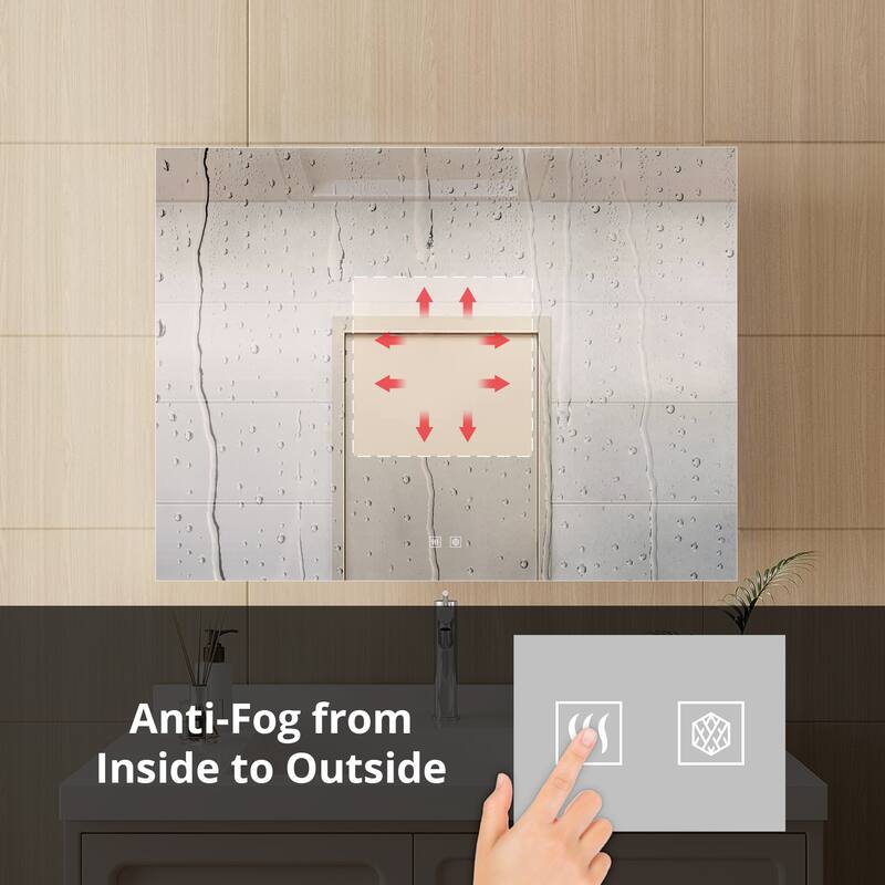 Vellum LED Bathroom Vanity Mirror - N/A