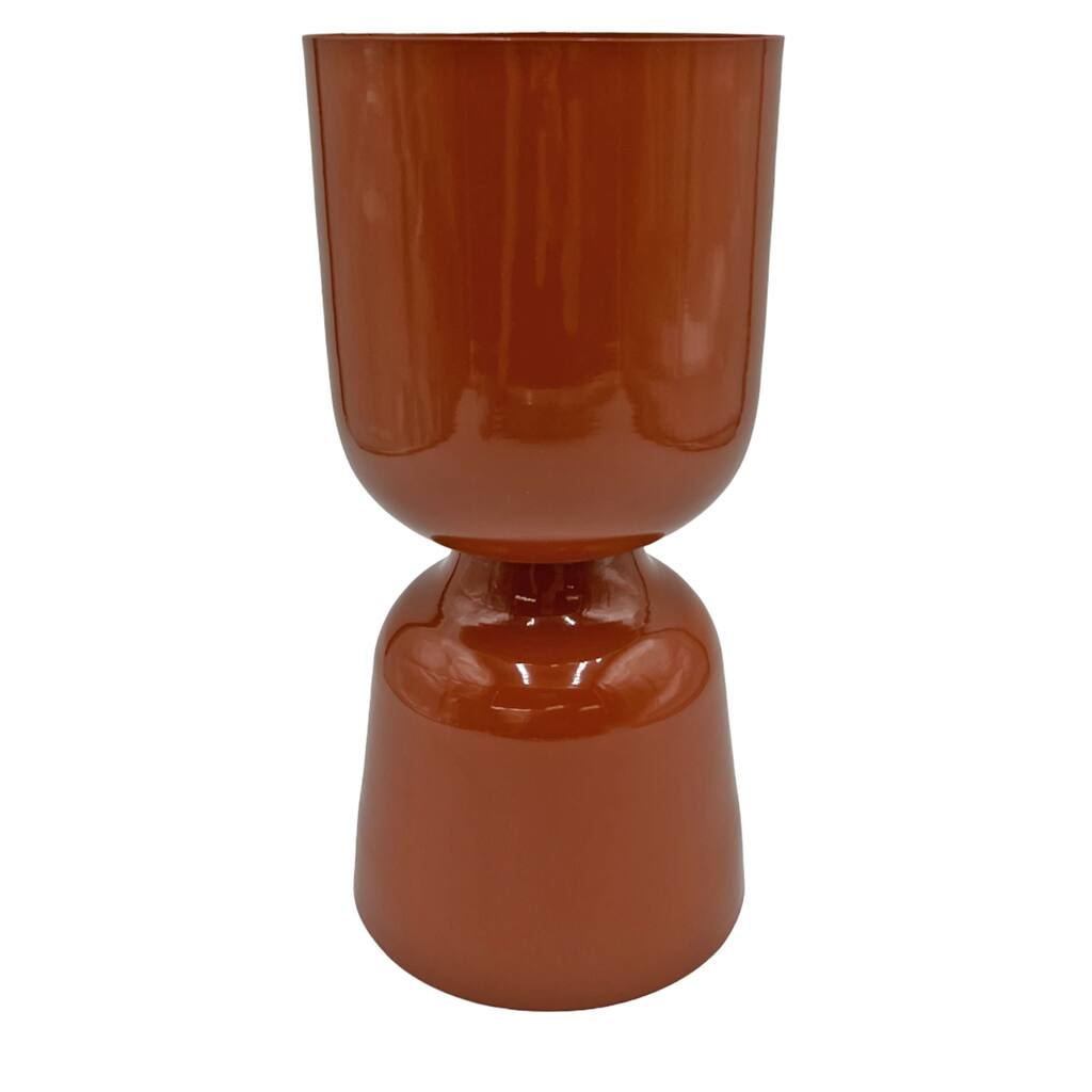 13 Inch Tall Decorative Handmade Aluminum Modern Flower Vase