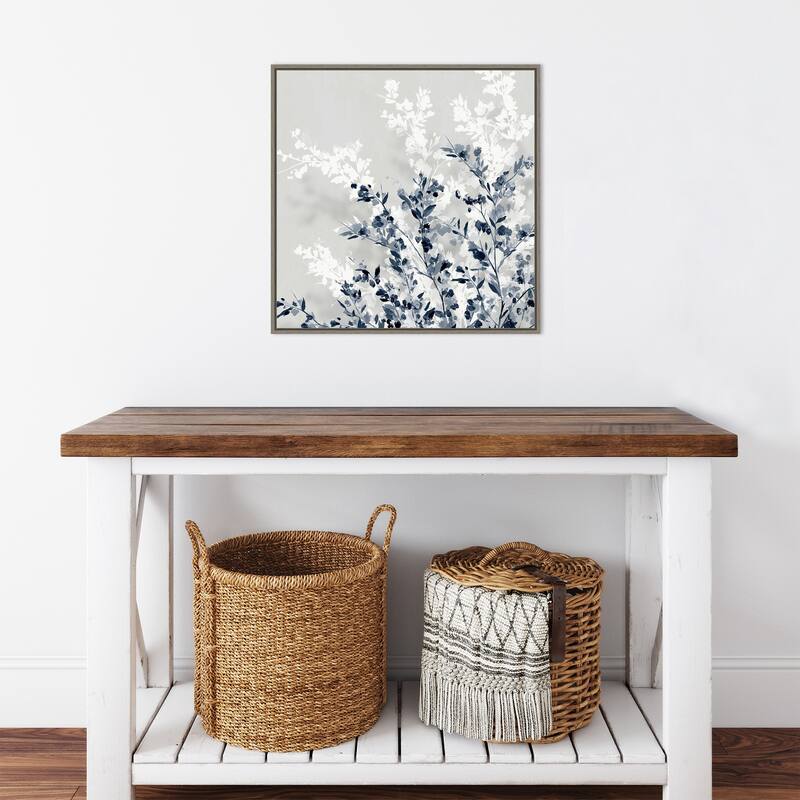 Blue Spring I by Isabelle Z Framed Canvas Art - 22 x 22-inch