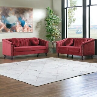 3-Piece Living Room Sofa Set with Loveseat and Chair - Bed Bath ...
