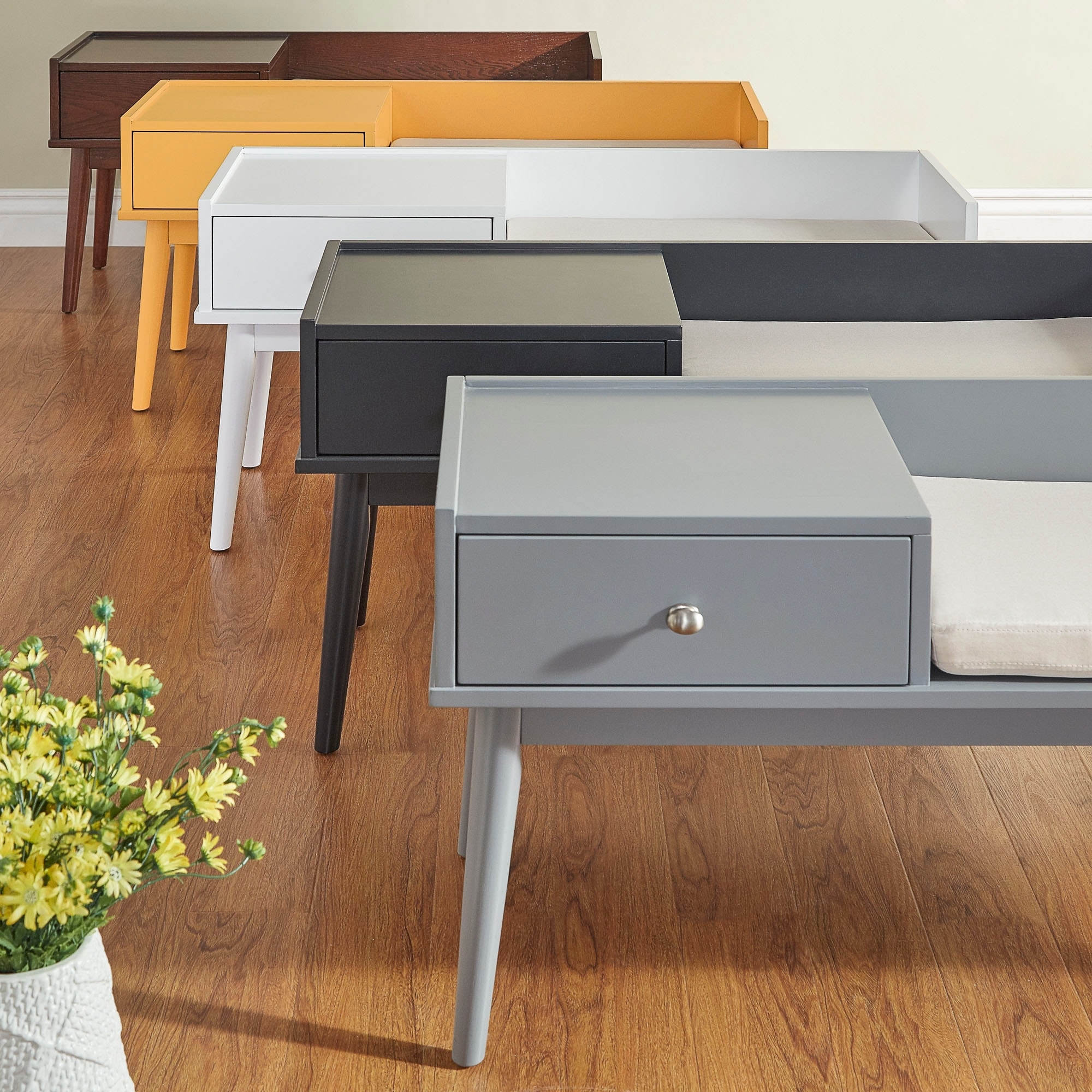 iNSPIRE Q Modern Niklas 1-drawer Cushioned Entryway Bench