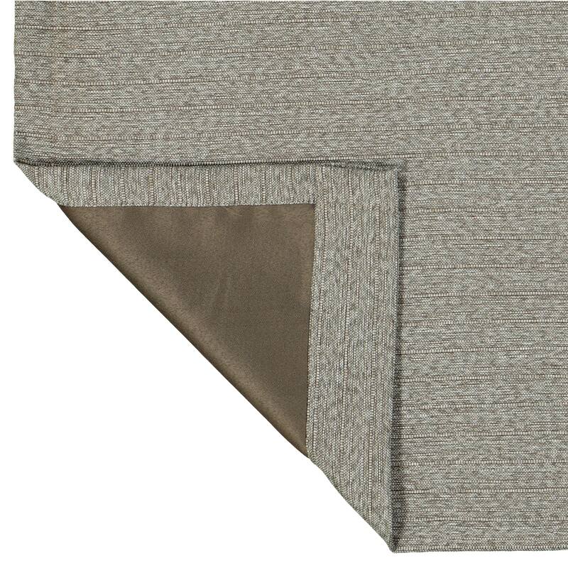Eclipse Wyckoff Blackout Thermaweave, Grommet Window Curtain Panel Pair, 2 Panels