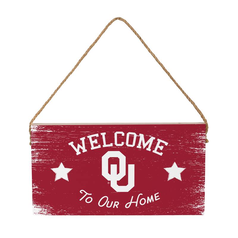 University of Oklahoma Wooden Door Decor Wall Sign - Multi-Color