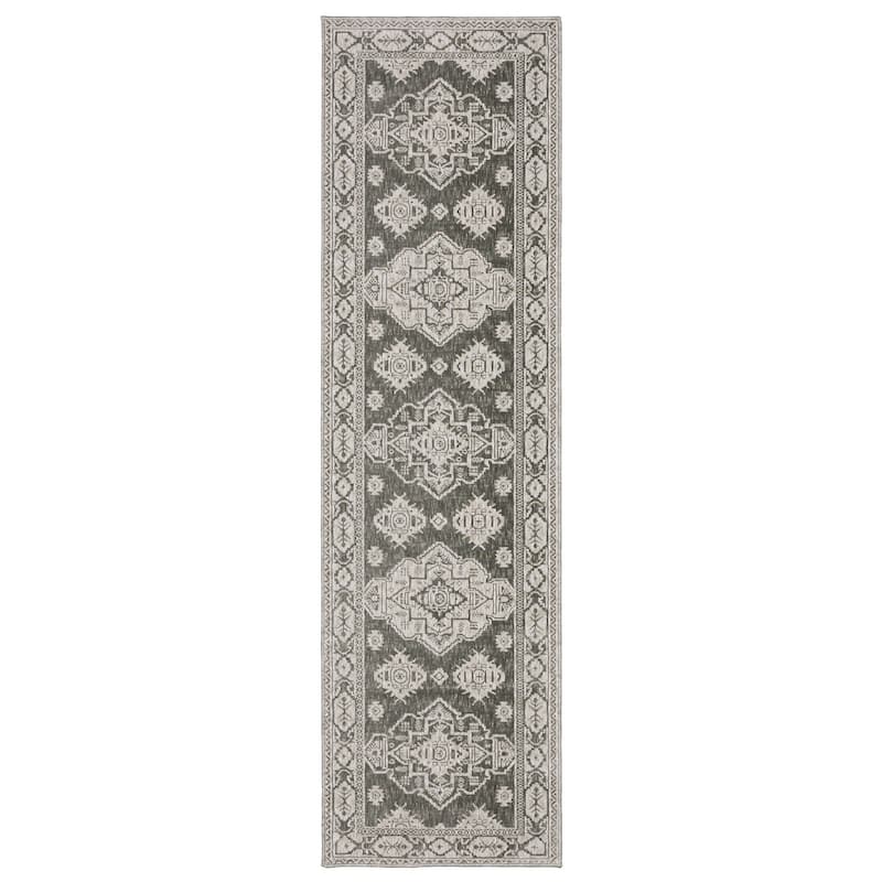 HomeRootsMedallion Traditional Rectangle Area Rug