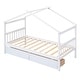 preview thumbnail 29 of 41, Twin Size Wooden House Bed with Drawers