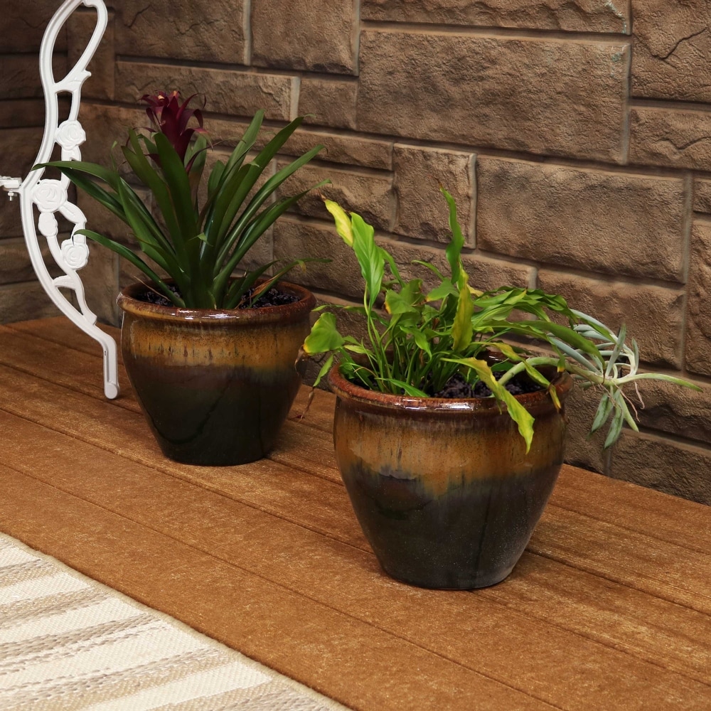 Brown Sunnydaze Decor Planters - Bed Bath & Beyond