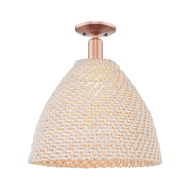 Innovations Lighting Downtown Urban - Natural Ballston Dome - 1 Light 16" Semi-Flush Mount Light
