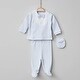 preview thumbnail 2 of 1, Blue Newborn Homecoming Outfit - Baby Boy Hospital Exit Set - 10 Pcs